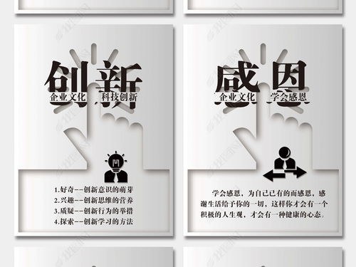 创意企业文化展板 数字化内容应用与设计解决方案